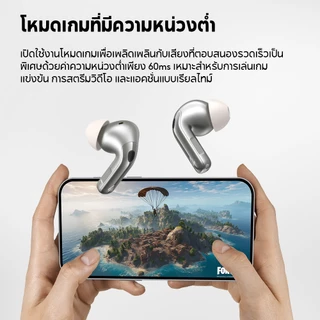 Edifier EvoBuds Pro หูฟังตัดเสียงรบกวนไร้สาย True, การส่งเสียง AI, บลูทูธ V6.0, Hybrid ANC -48dB, ไมโครโฟน 6 ตัว, เวลาเล่น 36 ชม., Hi-Res Audio Wireless