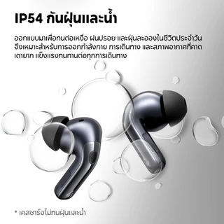 Edifier EvoBuds Pro หูฟังตัดเสียงรบกวนไร้สาย True, การส่งเสียง AI, บลูทูธ V6.0, Hybrid ANC -48dB, ไมโครโฟน 6 ตัว, เวลาเล่น 36 ชม., Hi-Res Audio Wireless