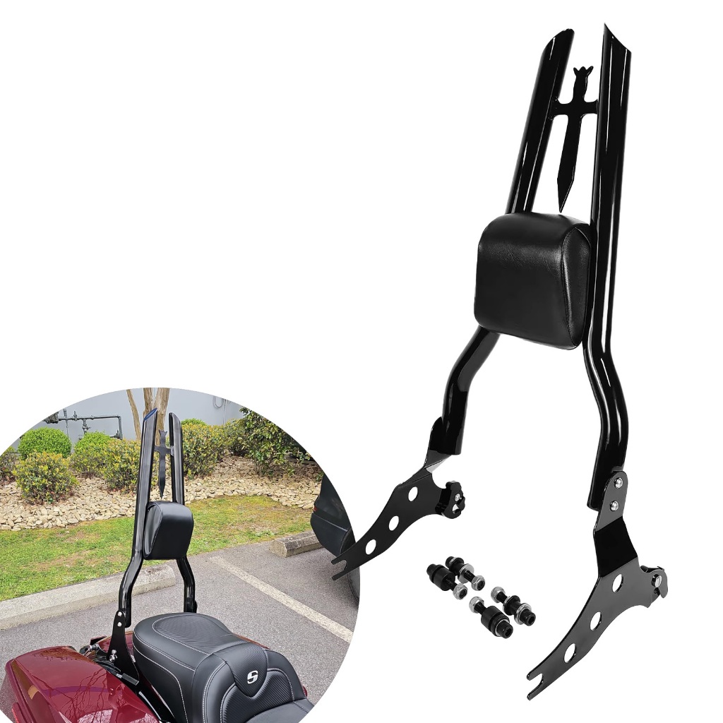 ผู้โดยสาร Sissy Bar Motorcyle พนักพิงสําหรับ Harley Touring รุ่น 2009-2025 Street Glide CVO Road Gli
