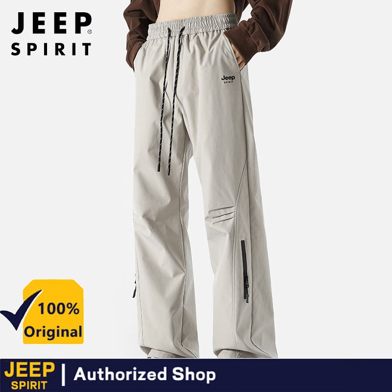 JEEP SPIRIT กางเกงกันน้ำอเนกประสงค์สำหรับผู้ชาย เหมาะสำหรับการปีนเขาระดับกลางแจ้ง - รูปที่ 2
