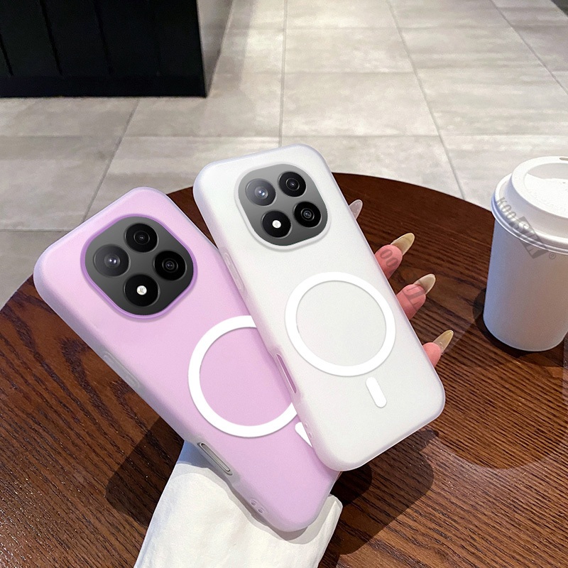 2in1 สําหรับ Xiaomi Redmi Note 15 Pro + Note15 4G 5G Magnetic Attraction ปกหลัง Jelly สีโทรศัพท์ป้องกันกรณี - รูปที่ 4