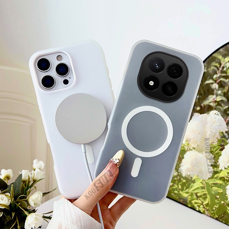 2in1 สําหรับ Xiaomi Redmi Note 15 Pro + Note15 4G 5G Magnetic Attraction ปกหลัง Jelly สีโทรศัพท์ป้องกันกรณี - รูปที่ 5