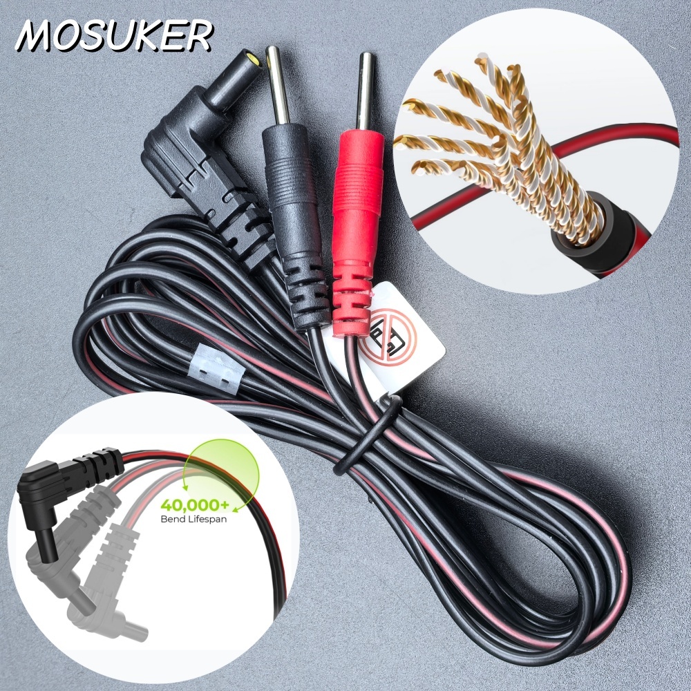 ลวดตะกั่ว TENS 7000 - ลวดตะกั่วหน่วย TENS สําหรับอิเล็กโทรด Universal และใช้งานร่วมกับหน่วย TENS ส่ว