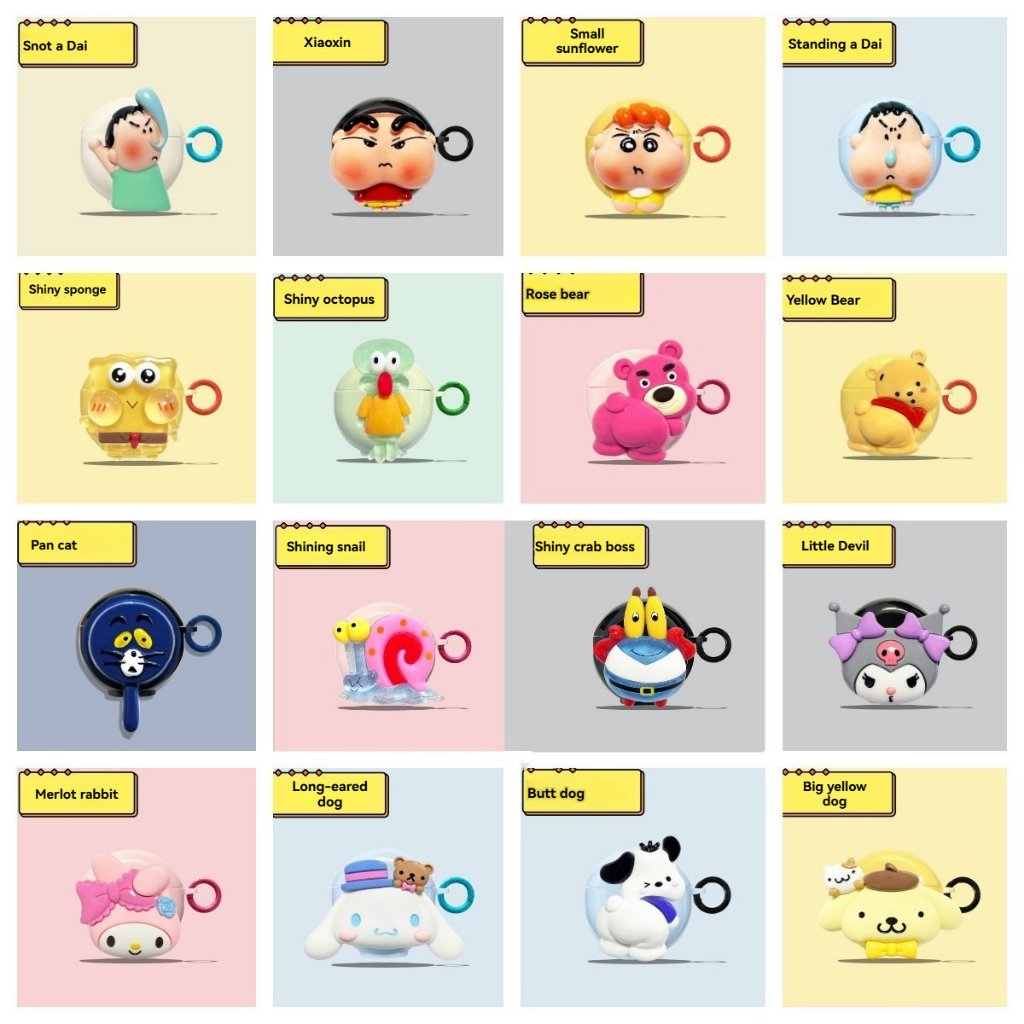 เหมาะสําหรับ Lenovo Lenovo LP40 ชุดหูฟังบลูทูธซิลิโคนป้องกันกรณี LP40pro Lenovo LP80 การ์ตูน Shin-Ch