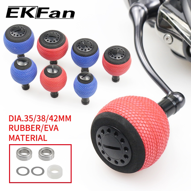 EKFan 42/38MM big Fishing Reel Knob with bearing for shimano/daiwa/abu Spinning Baitcasting Fishing 
