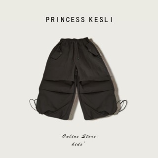 Princess Kesli กางเกงคาร์โก้เด็กผู้ชาย เอวยางยืด ทรงหลวม สไต…