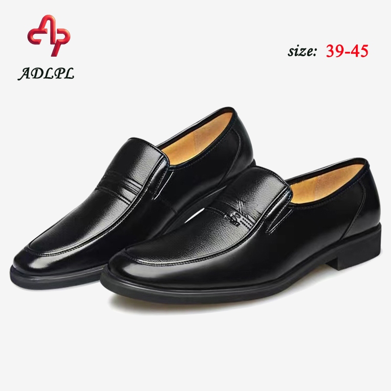 ✨ช่วย✨รองเท้าออกซฟอร์ดหนัง    รองเท้าหนังธุรกิจพื้นรองเท้าหนาลำลองสำหรับบุรุษ #8555