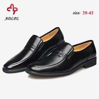 ✨ช่วย✨รองเท้าออกซฟอร์ดหนัง    รองเท้าหนังธุรกิจพื้นรองเท้าหน…