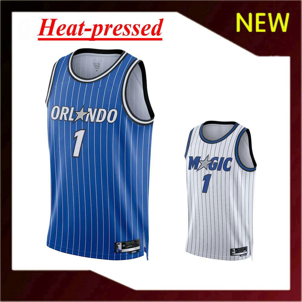 เสื้อบาสเก็ตบอลรุ่นใหม่อัดความร้อน Magic 1 Tracy McGrady Jersey