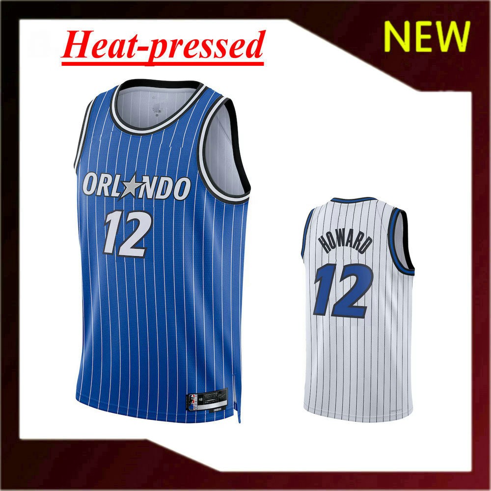 เสื้อบาสเก็ตบอลรุ่นใหม่อัดความร้อน Magic 12 Dwight Howard Jersey