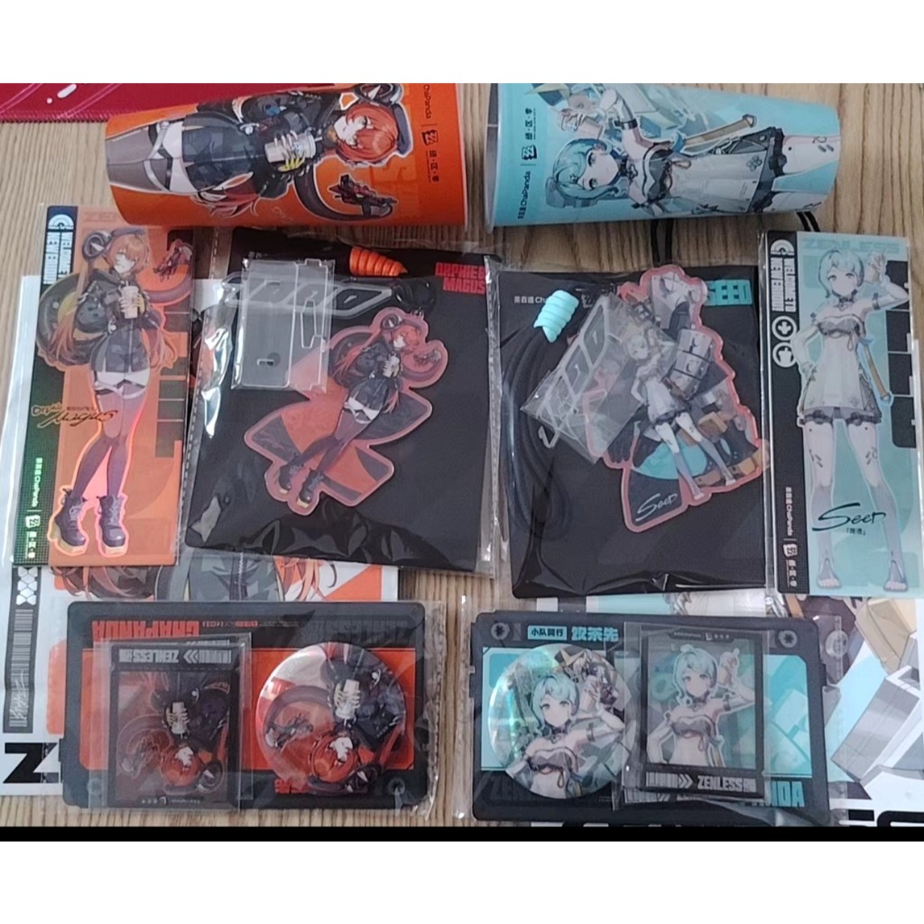 ChaPanda x Zenless Zone Zero อย่างเป็นทางการแท้ Sid & Orpheus Limited-Edition Badge Charm & Holographic Ticket ของขวัญสะสม BVH3 - รูปที่ 2