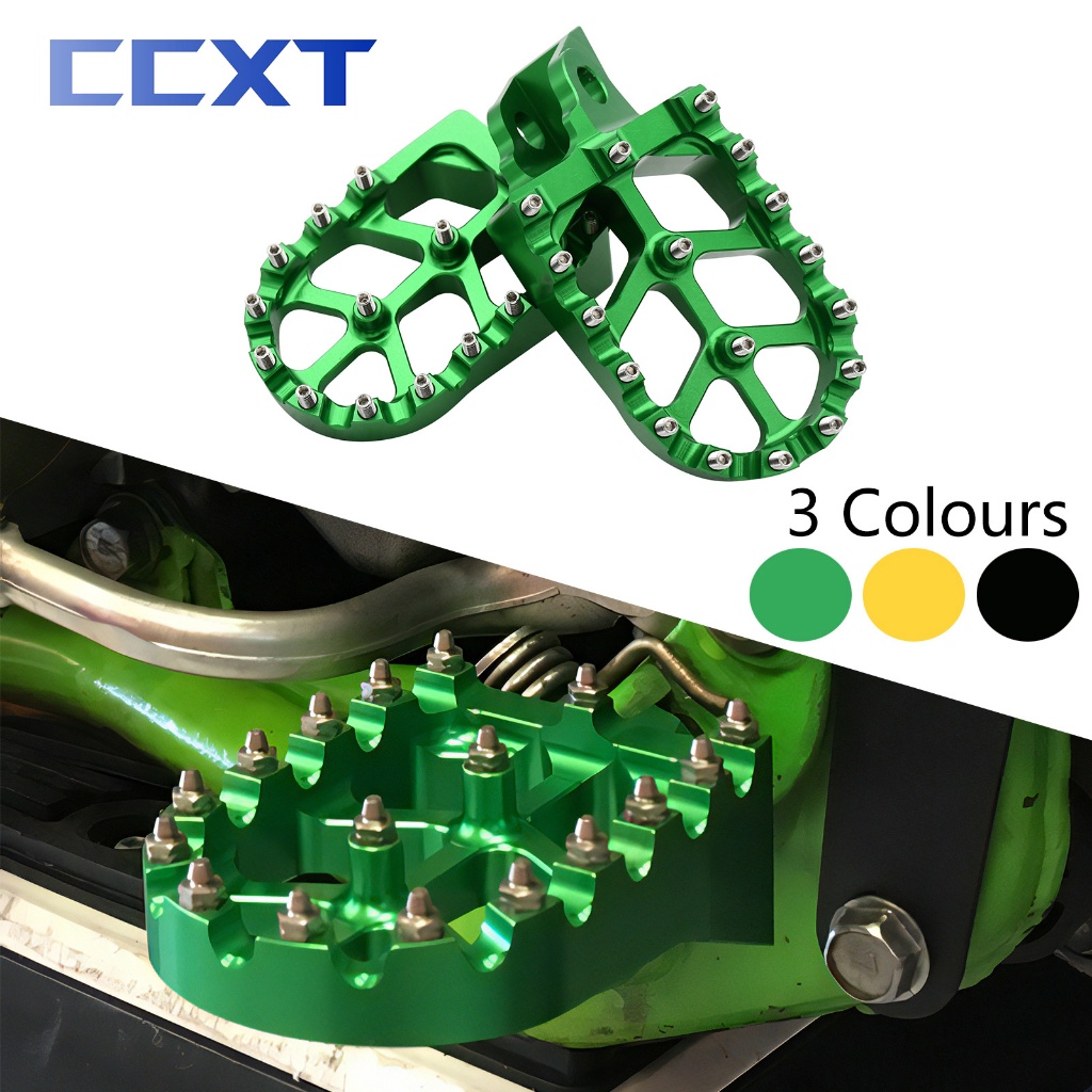 รถจักรยานยนต์ CNC หมุดเท้า Footpeg เหยียบ FootRest สําหรับ Kawasaki KX65 KX80 kX85 KX100 KX112 KLX14
