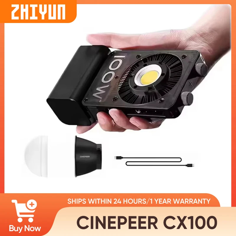 ZHIYUN CINEPEER CX100 100W Pocket Video Light มือถือ Led COB Light ภาพถ่ายเติมแสงการถ่ายภาพแสง