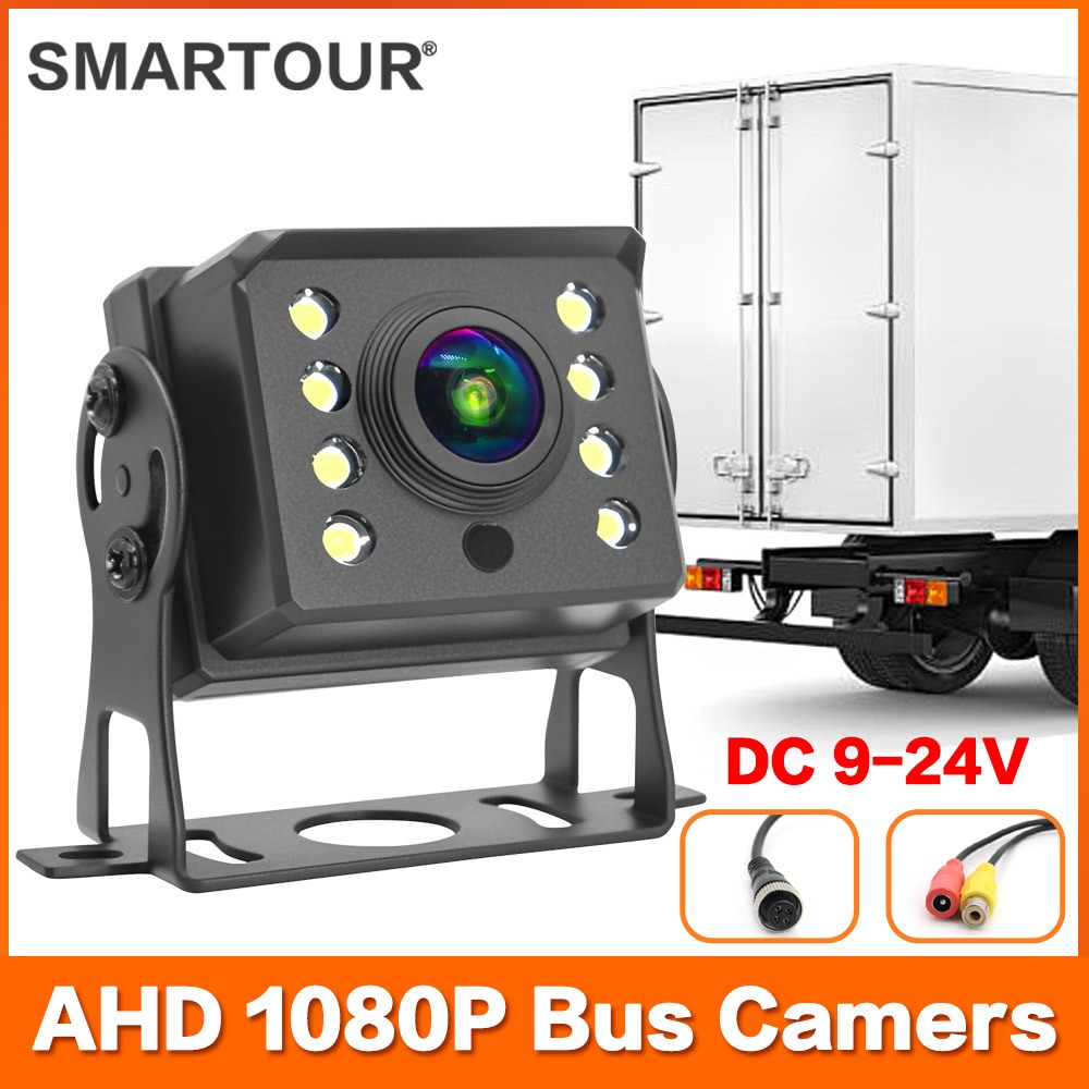 Smartour Night Vision HD 8 LED AHD 1920*1080P รถด้านหลังฝาครอบด้านหน้า AHD กล้องสําหรับรถยนต์รถบรรทุ
