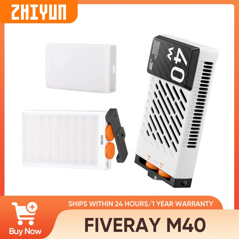 ZHIYUN FIVERAY M40 40W ไฟ Led มือถือพ็อกเก็ตแสงภาพวิดีโอโคมไฟเติมแสงการถ่ายภาพแสง