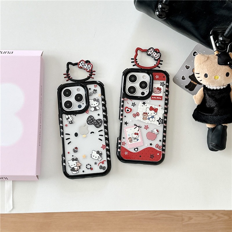 IPhone 17 Pro max 16 Pro เคสโทรศัพท์กระบวนการ IMD ลายคิตตี้ TPU รูปแบบ