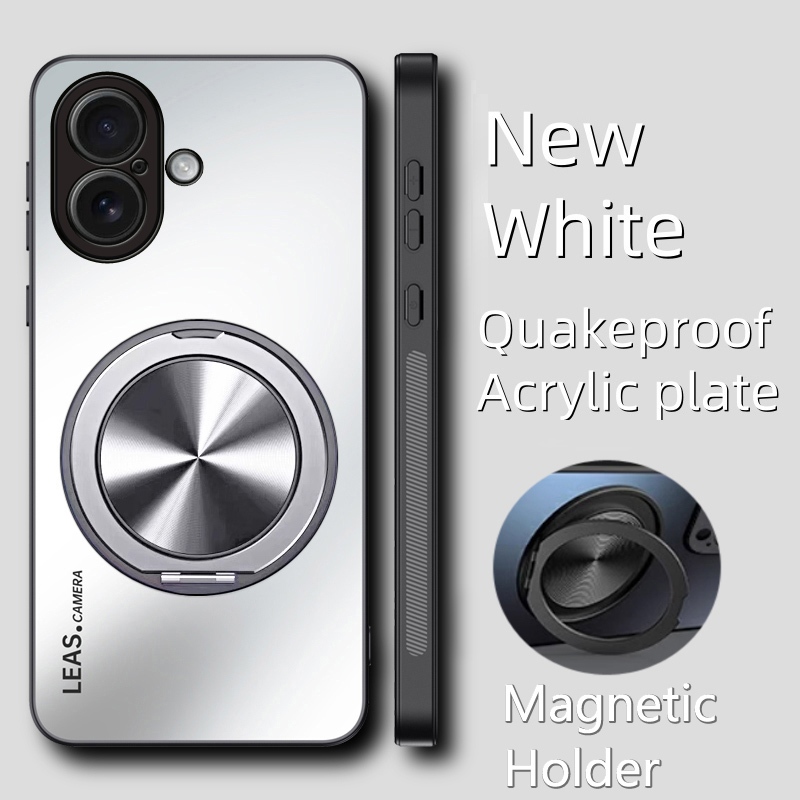 เคสโทรศัพท์สําหรับ ไอโฟน16, ไอโฟน 16 บวก, ไอโฟน 17 อะคริลิแม่เหล็กผู้ถือรถกันกระแทกกรณี