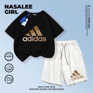 【จัดส่งวันเดียวกัน】ชุดเด็ก NASA 2 ชิ้น (เสื้อแขนสุด+กางเกงขาสั้น) สีขาว ผ้าฝ้ายระบายอากาศดี ดีไซน์เท่สำหรับเด็กชายเด็กหญิงอายุ 3-16 ปี