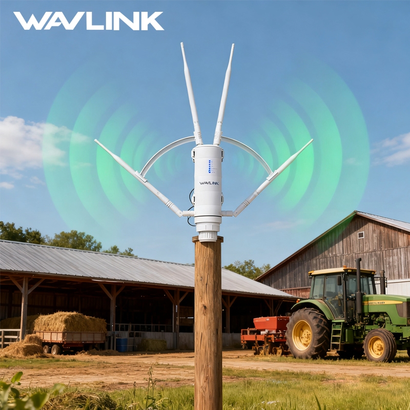WAVLINK AC1200 Outdoor Access Point Dual Band Wif Long Range Extender Mesh Router พร้อม Active POE/4