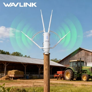 WAVLINK AC1200 Outdoor Access Point Dual Band Wif Long Range Extender Mesh Router พร้อม Active POE/4x7dBi เสาอากาศ Omni/IP65 กันน้ํา