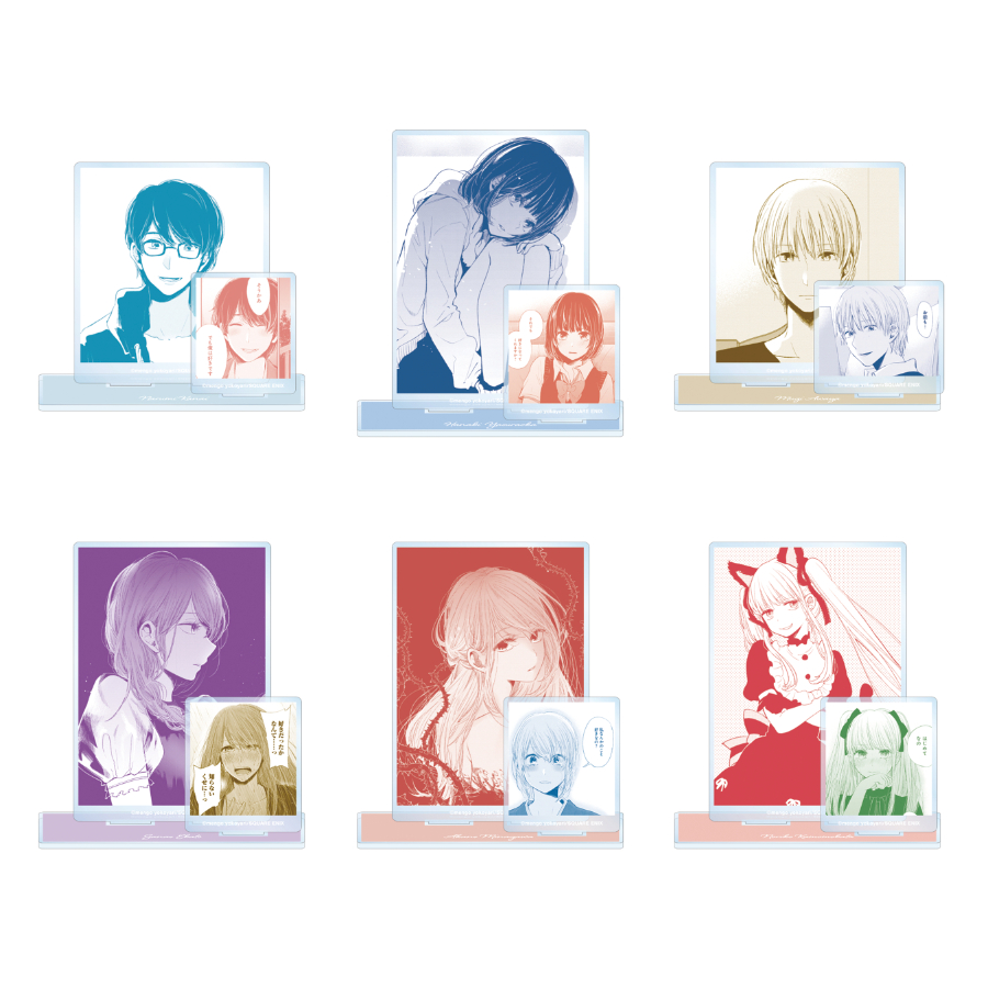 Kuzu no Honkai Scums Wish ขาตั้งอะคริลิค - Hanabi Yabusame Mugi Narumi อะนิเมะรูปชุดสะสม