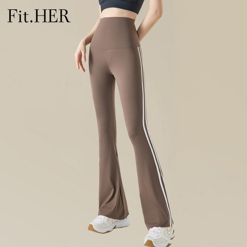 Fit.HER เลกกิ้งโยคะเอวสูงสำหรับผู้หญิง มีเอฟเฟกต์ยกก้น ดีไซน์รัดรูปเหมาะสำหรับการวิ่งและออกกำลังกาย – โปรปัง
