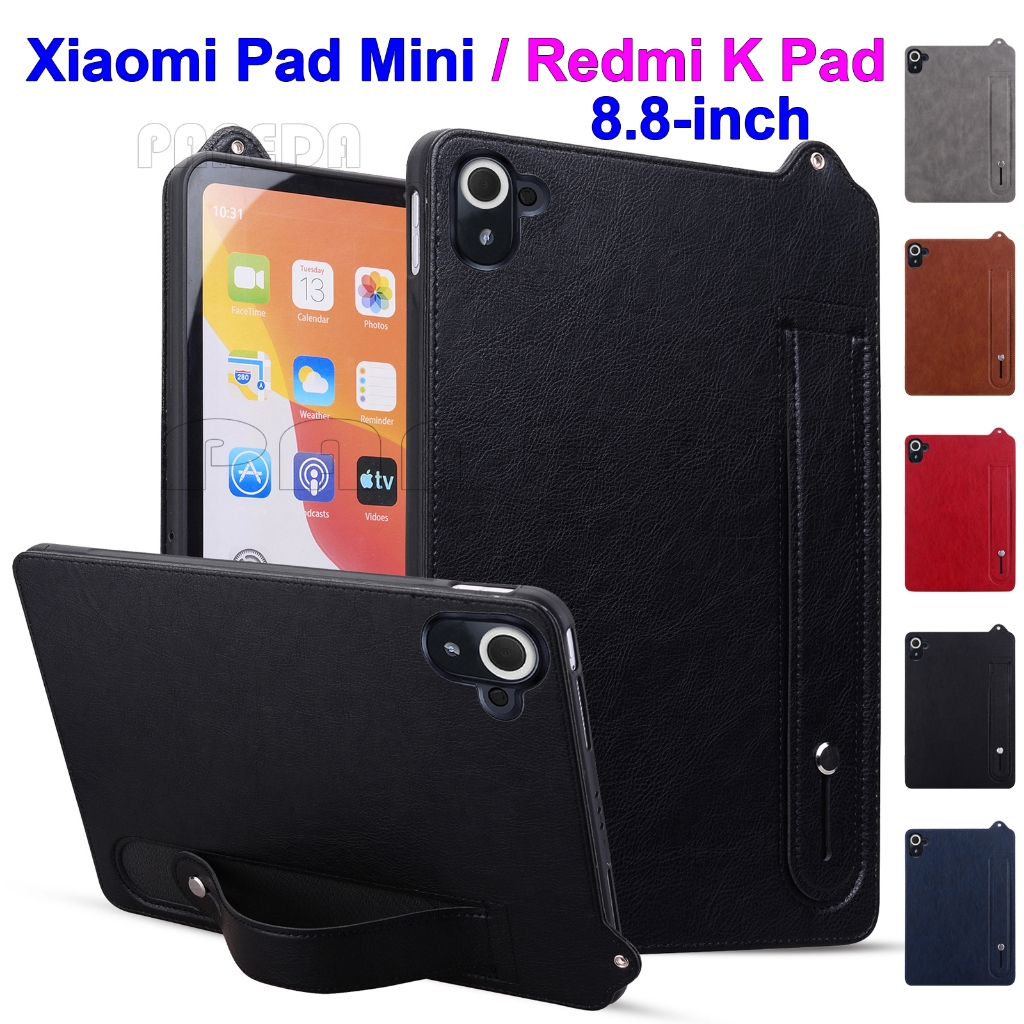 สําหรับ Xiaomi Pad Mini 8.8" Redmi K Pad 8.8 inch 2025 แฟชั่นสายรัดข้อมือขาตั้ง Soft TPU ปลอกมือถือกันกระแทกป้องกันกรณีแท็บเล็ต