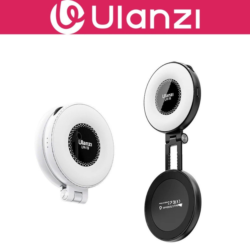 Ulanzi LM19 ไฟเซลฟี่ LED สมาร์ทโฟนแม่เหล็ก 6NV7