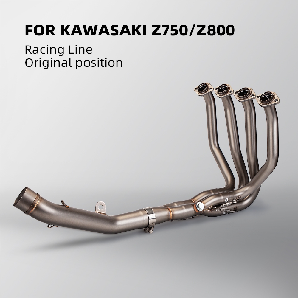 เหมาะสําหรับ Z750 Z850 ภายใต้ไอเสียภายใต้ด้านหน้า Z750 Z800 ท่อไอเสียใบบนระบบ 51 มม.