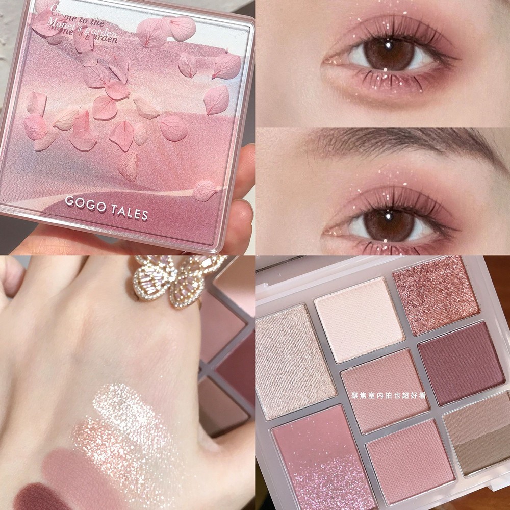 GOGO TALES Secret Garden สามมิติกลีบ 9 สีอายแชโดว์ Disc GT289