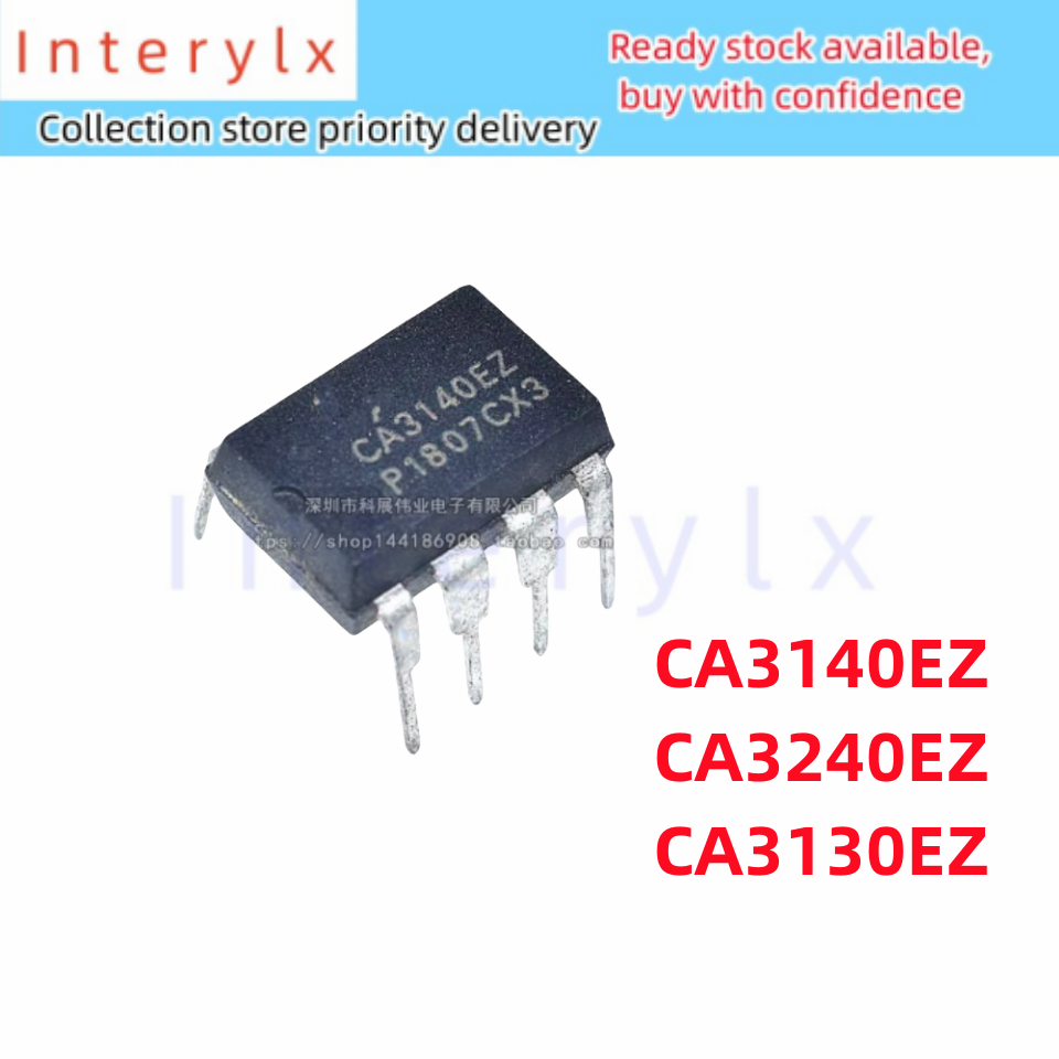 1 ชิ้น/ล็อต CA3140E CA3240EZ CA3130EZ AE/AEZ CA3140 CA3240 CA3130 Operation Amplifier In-line DIP8