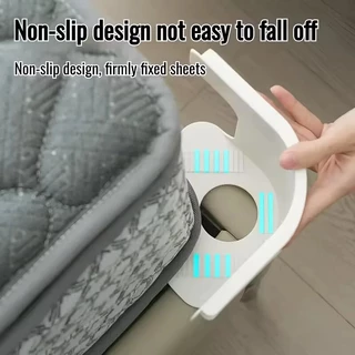 🚚ท้องถิ่น🚚 4 / 8 ชิ้น Universal Non-Slip เตียงแผ่นคลิปมุม Tightener ที่มองไม่เห็นเตียงผู้ถือปลอดภัย