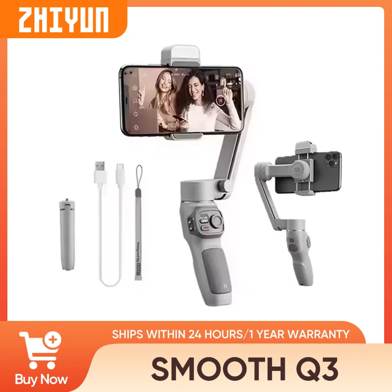 ZHIYUN SMOOTH Q3 โทรศัพท์แบบพกพากิมบอล 3 แกนโคลงมือถือ