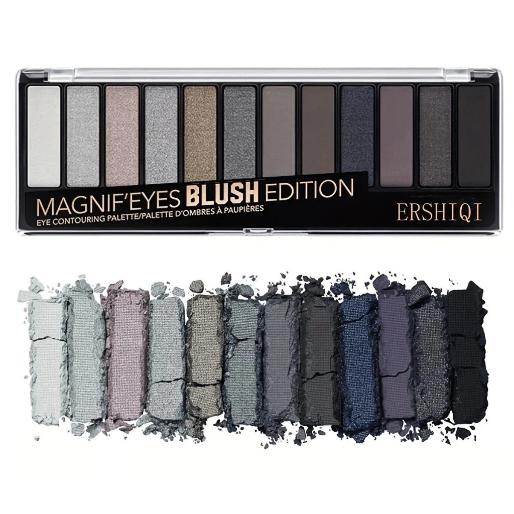 12 Color Eyeshadow Pearlescent Matte Fine Flash Eyeshadow พาเลทอายแชโดว์สุดฮอต