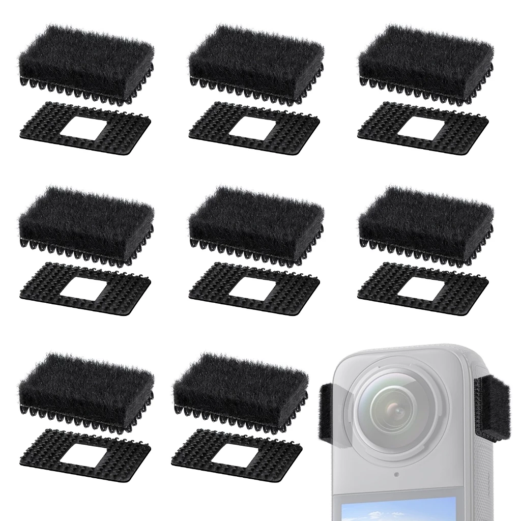 Mic Furry Wind Muff สําหรับ Insta360 X4 / Insta360 X3 ชุด 8 ชิ้น