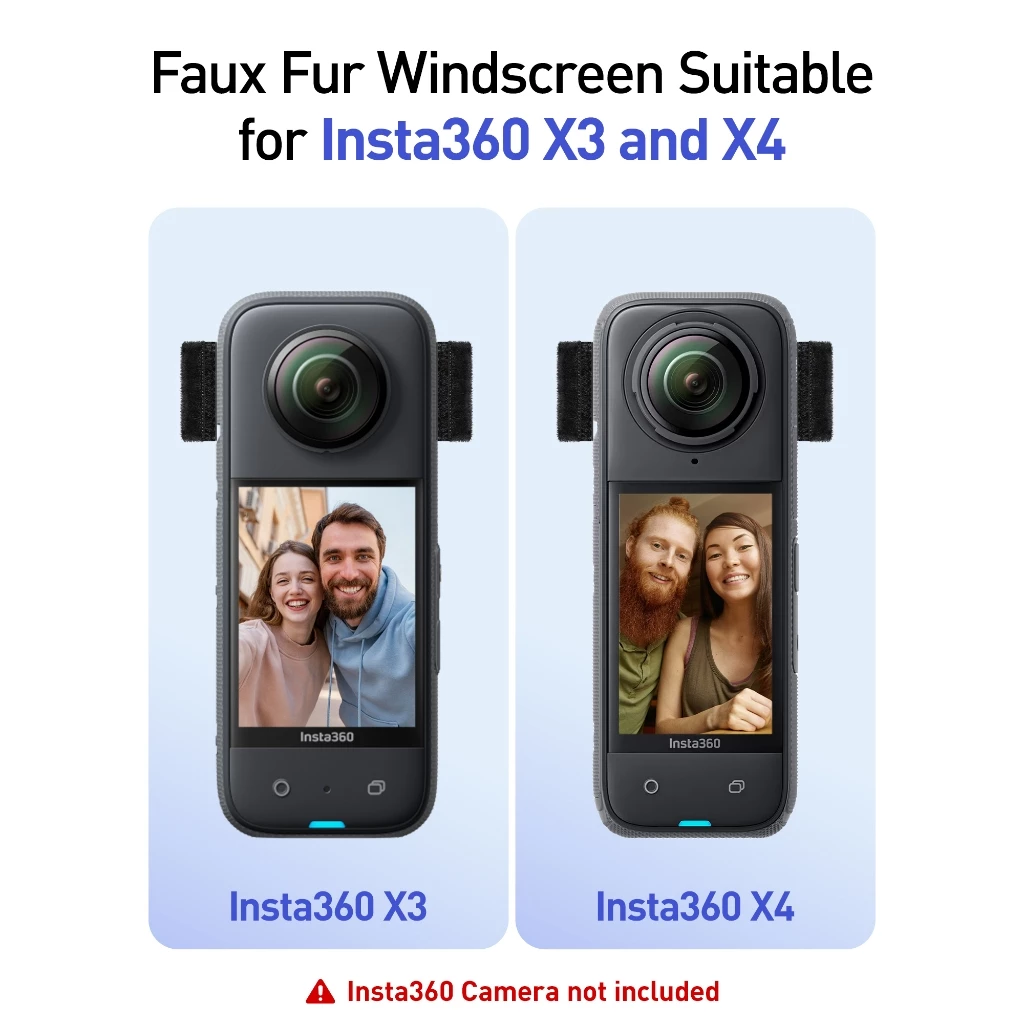 Mic Furry Wind Muff สําหรับ Insta360 X4 / Insta360 X3 ชุด 8 ชิ้น thumbnail 4