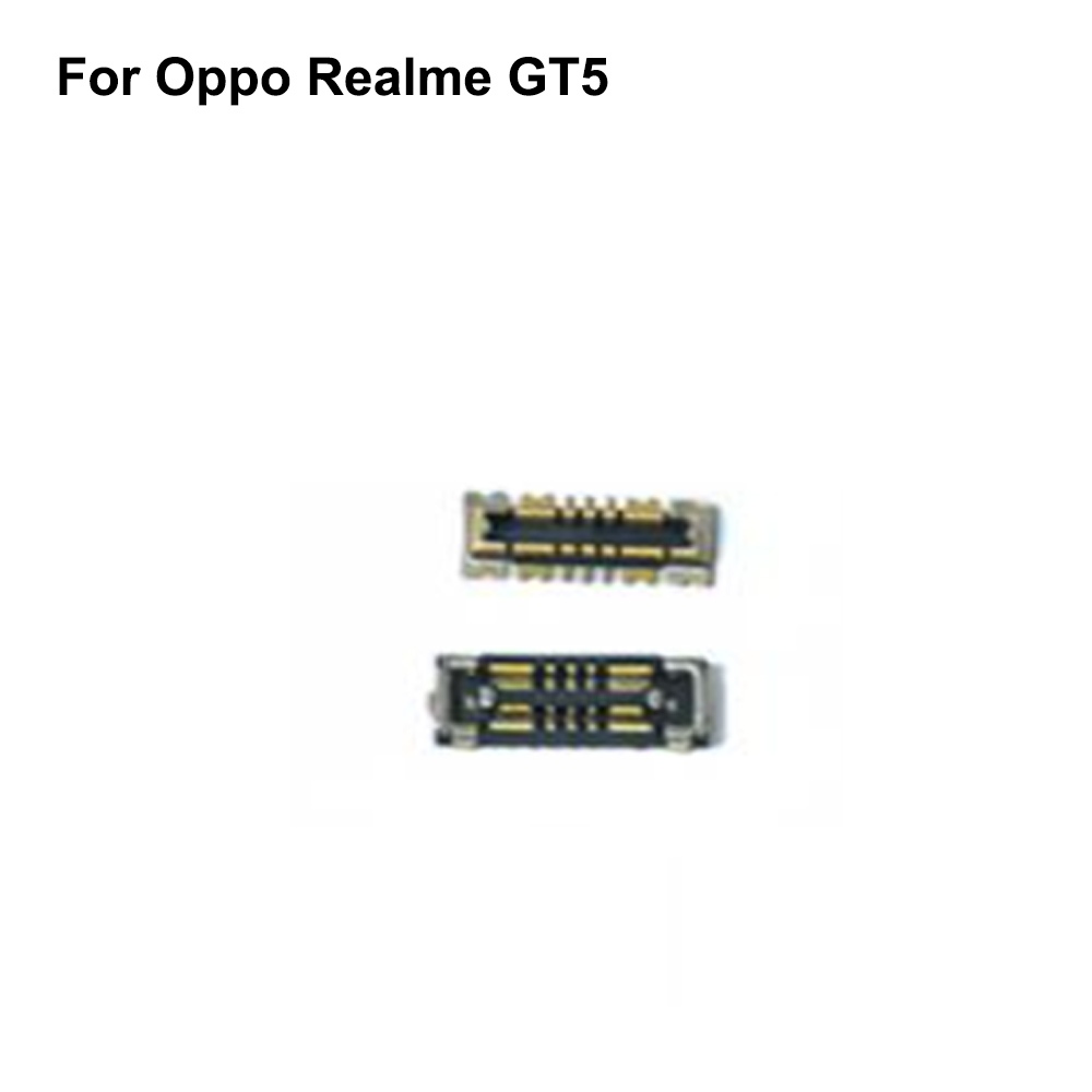 2PCS ภายใน FPC Connector แบตเตอรี่ผู้ถือคลิปสําหรับ Oppo Realme GT5 ตรรกะบนเมนบอร์ดเมนบอร์ดเมนบอร์ดเมนบอร์ดบนสาย flex