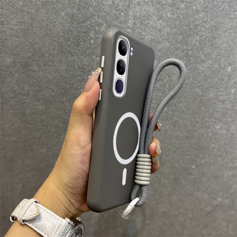 สําหรับ vivo v40 lite vivo Y19S 4G y04s y29s y04 Y29 4g V50 LITE 5G เคสโทรศัพท์ Softcase กันกระแทกออกแบบใหม่ความงามไร้สายสิ่งที่แนบมาแม่เหล็กพร้อมเชือกเส้นเล็ก SPDTBS01