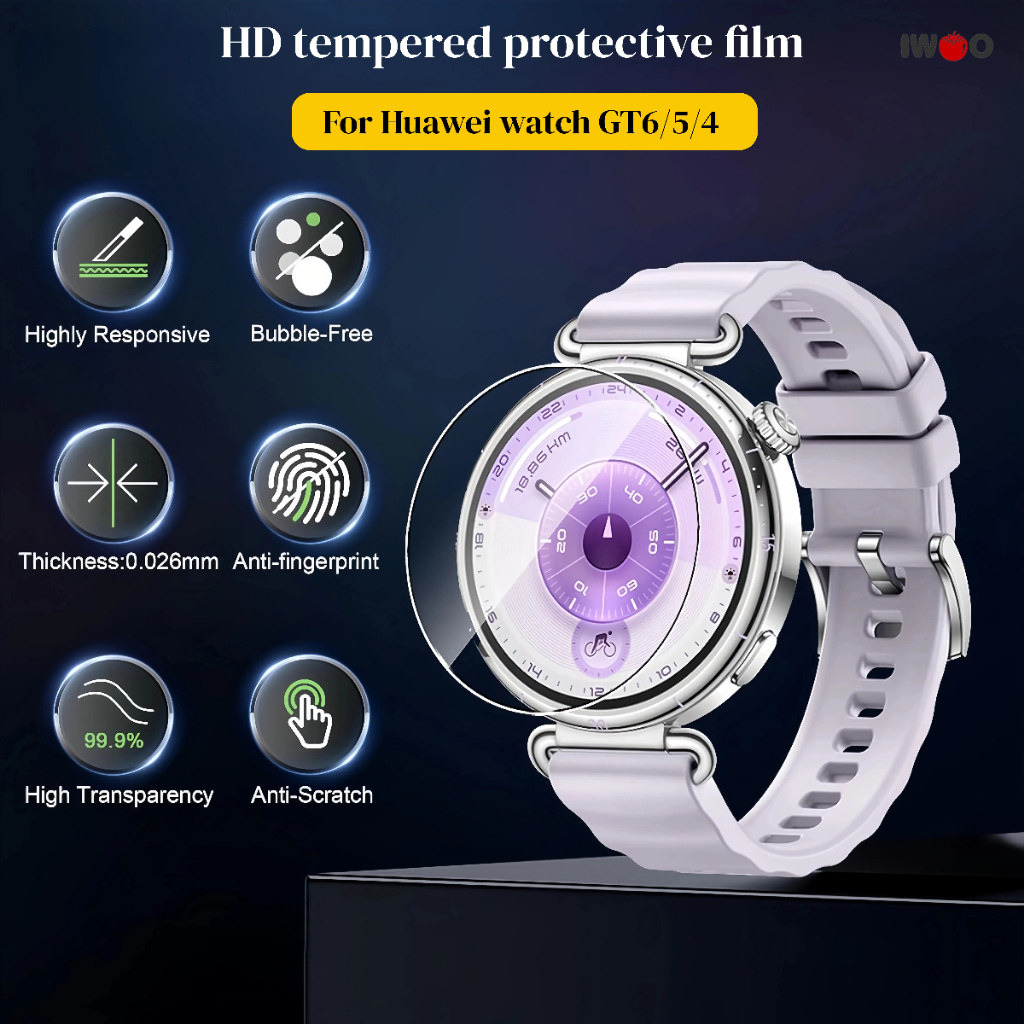 HD ฟิล์มกันรอยนิรภัยสําหรับนาฬิกา Huawei GT6/gt6 pro/gt5/gt5 pro/gt4 41mm46mm