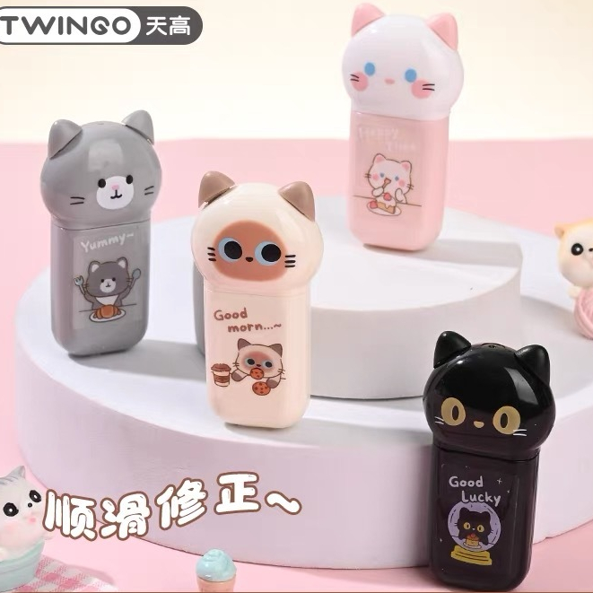 เทปแก้ไข แมวน่ารัก เทปแก้ไขความจุขนาดใหญ่ เครื่องมือแก้ไขข้อผิดพลาด เครื่องเขียนความคิดสร้างสรรค์ ปัจจุบัน รางวัล อุปกรณ์นักเรียน