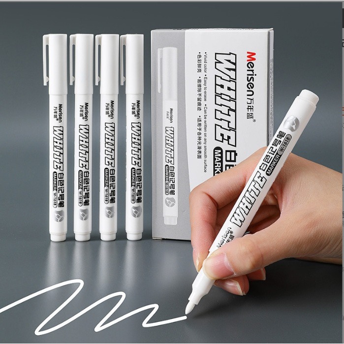 1 มม.Quick-Drying Marker Marker กันน้ําปากกาสีภาพวาด Touch-Up Paint Marker