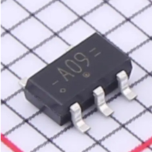 5PCS 74AHC1G09GV, 125 74AHC1G09GV A09 SOT-753 SOT23-5 การรั่วไหลวงจรเปิดมากเอาต์พุตสองอินพุตและประตู