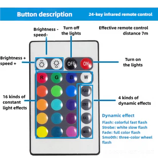 12V RGB LED Strip Controller พร้อม 24/44 คีย์ IR Remote สําหรับ 3528 5050 LED Light Strip โมดูล