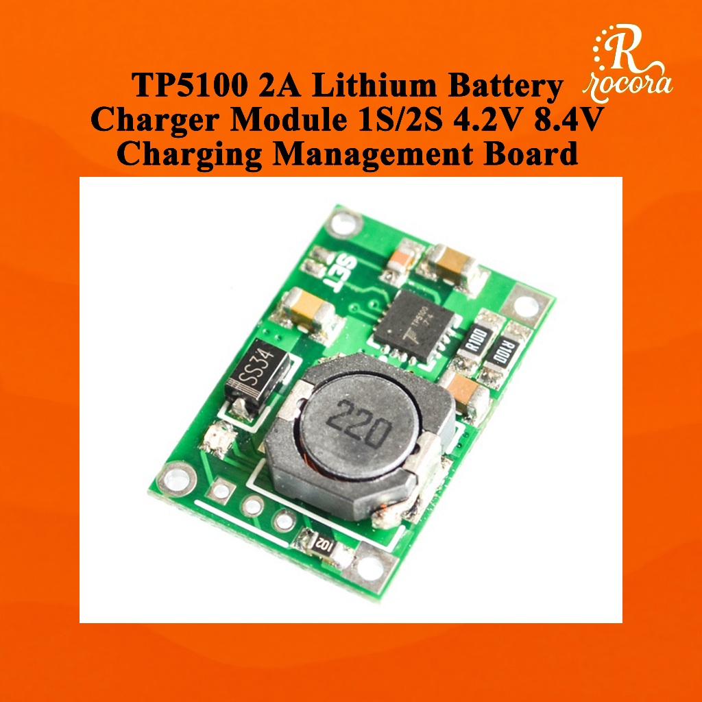 TP5100 2A โมดูลเครื่องชาร์จแบตเตอรี่ลิเธียม 1S/2S 4.2V 8.4V บอร์ดจัดการการชาร์จ