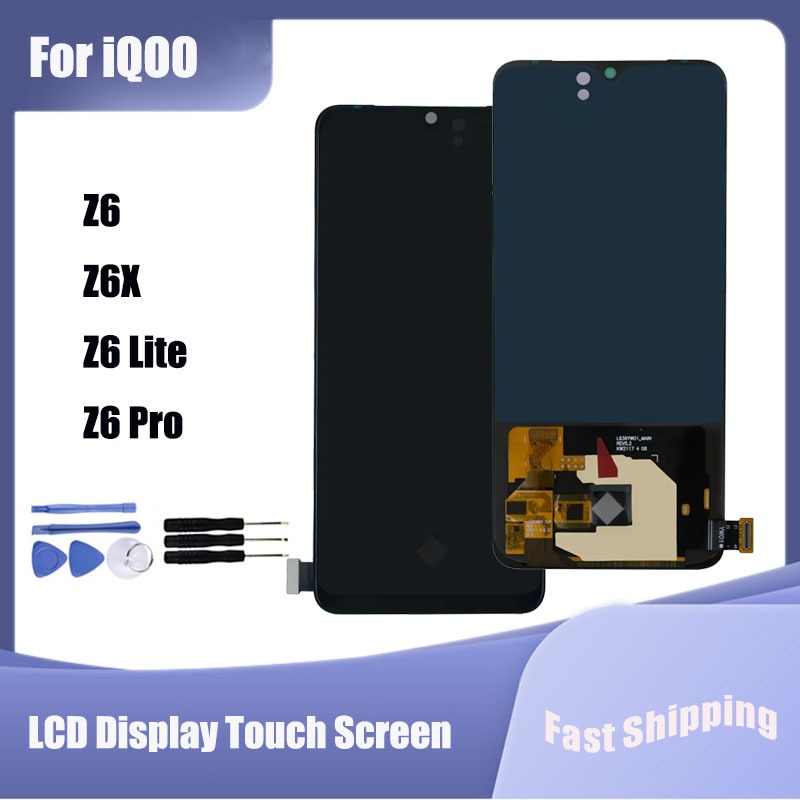 สําหรับ IQOO Z6 Z6X Z6 Lite Z6 Pro จอแสดงผล LCD Touch Screen Digitizer Assembly Replacement Parts