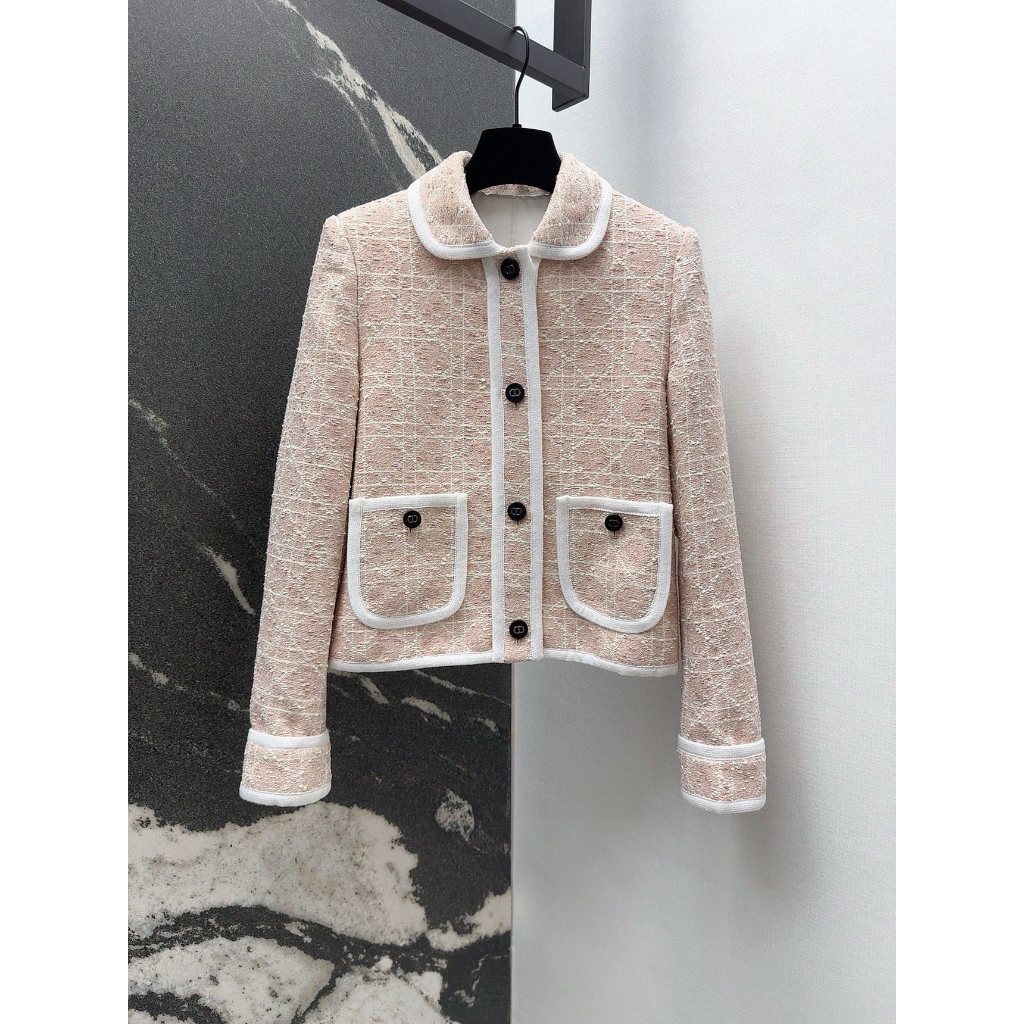 2025 เสื้อแจ็คเก็ตแอปริคอทแขนยาวผู้หญิง DI ล่าสุด Size:S_L fCU