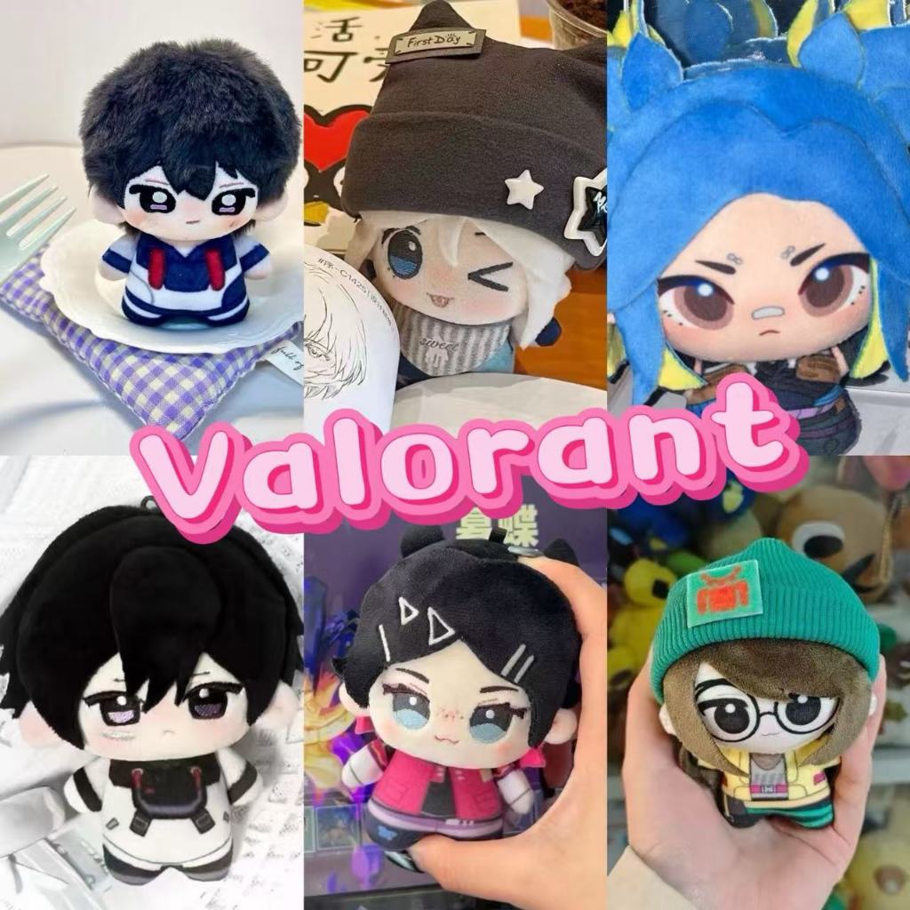 10 ซม.เกม VALORANT ตุ๊กตา Plush Jett Clove Neon Reyna ตุ๊กตาของเล่นคอสเพลย์พวงกุญแจ Plushies แฟนเด็ก
