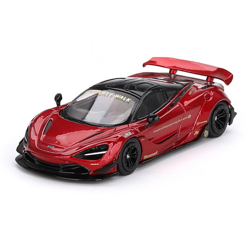 Mini GT MGT00828 828 1/64 McLaren 720S LB Works อัญมณีสีแดง RHD Diecast Scae รถรุ่น
