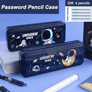 อะนิเมะการ์ตูนเครื่องเขียนกล่องรวมกันล็อคพลาสติกกันน้ําเด็กก…