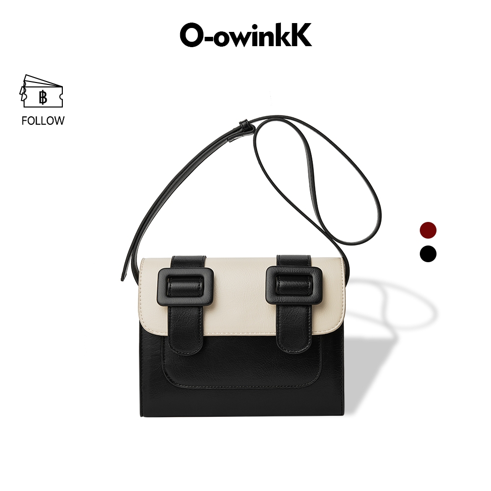 OWINKK Duo Bag กระเป๋าสะพายข้างผู้หญิง ความจุใหญ่ สายปรับได้